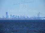 Actual zoomed in view of NYC and the new Freedom Tower from Keansburg beach just right across the street!